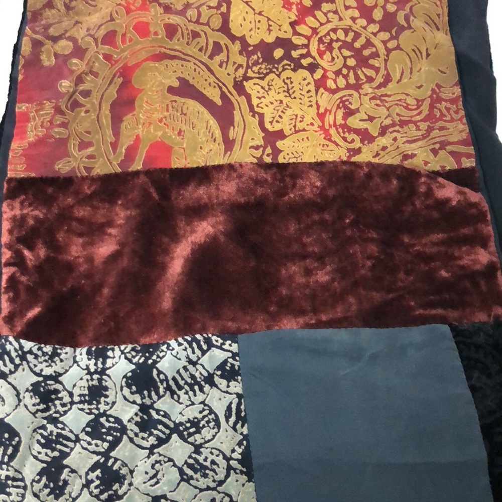 Pazuki Luxurious Multicolor Patchwork Silk Velvet… - image 6